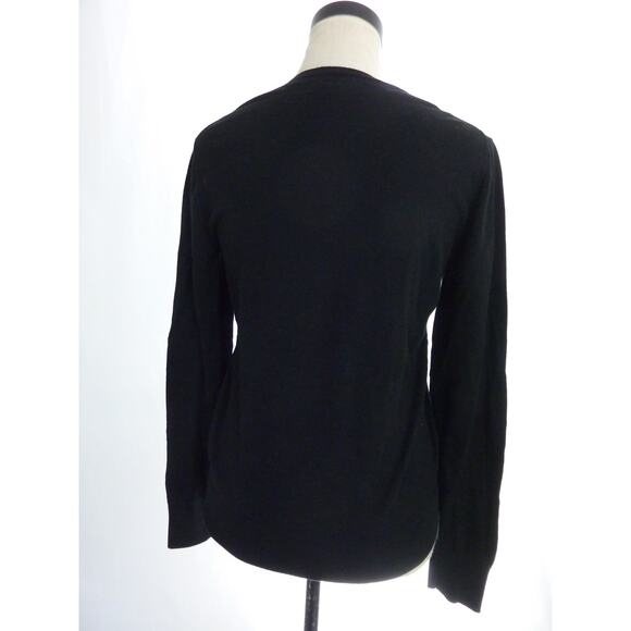 Banana Republic Lightweight Black Sweater Top Medium - Picture 3 of 5